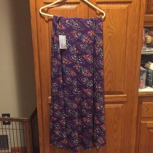 Lularoe purple maxi skirt size medium